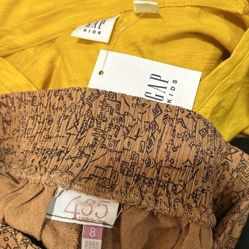 435 by Matilda Jane clothing & GAP kids SET size 8 GUC yellow and brown colors